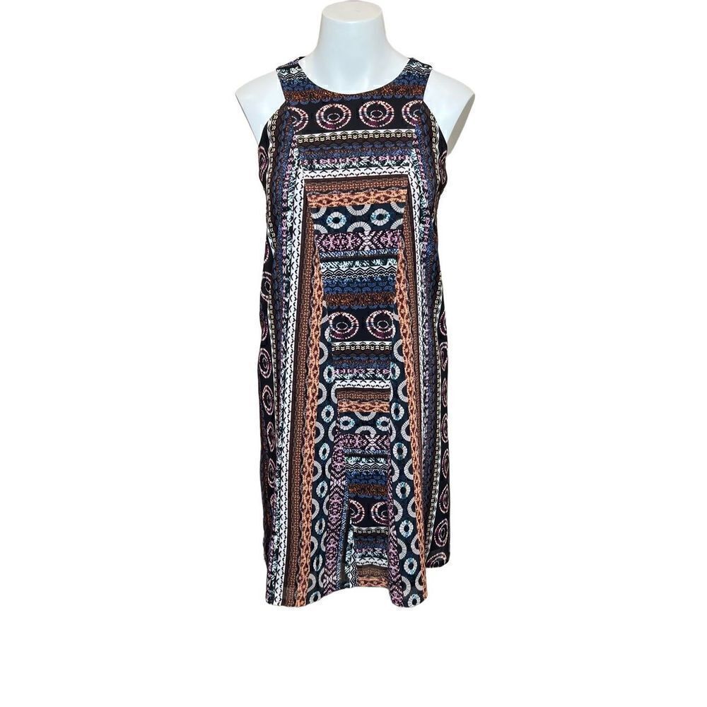 Amy Matto mixed print sleeveless dress size 2